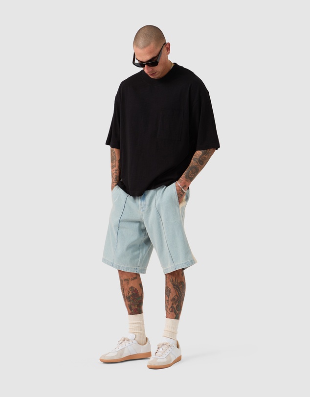 Zanerobe - Cropped Slub Flow Tee Black