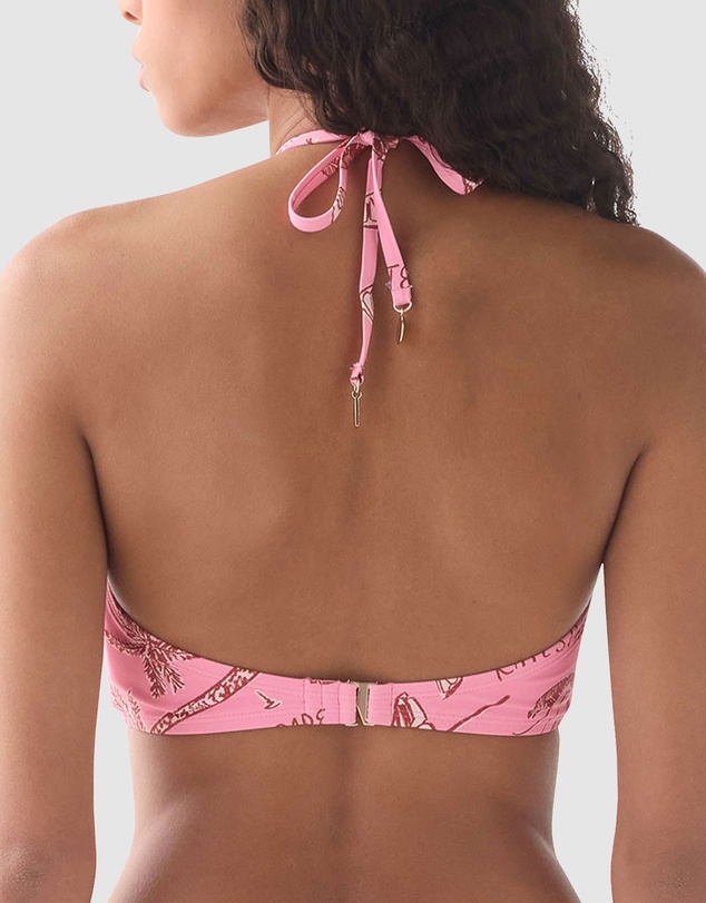 Kate Spade - Beachside Ring Detail High Neck Halter Bikini Top
