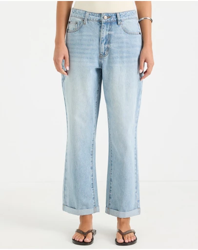 Calli - Turn Up Jeans