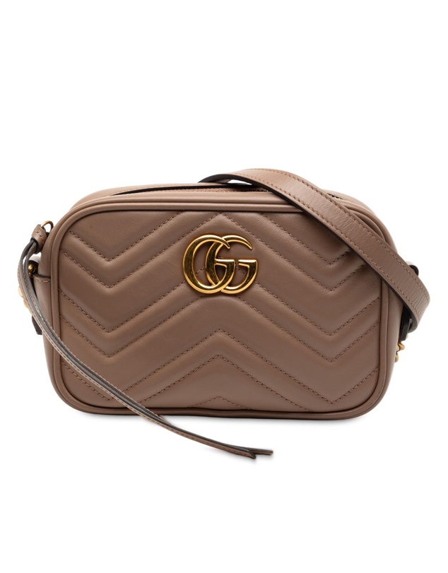 Gucci - Pre-Loved Mini GG Marmont Matelasse Leather Crossbody