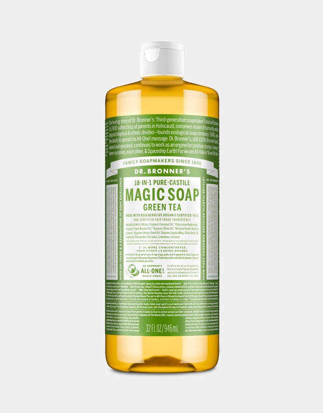 Dr Bronner's - Pure Liquid Castile Soap Green Tea 946ml