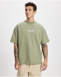 Thrills - ICONIC EXCLUSIVE Thrills Workwear Embro Box Fit Oversize Tee