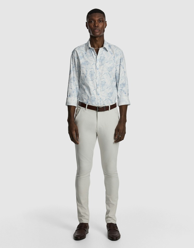 yd. - Valencia Slim Paisley Shirt