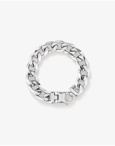 Michael Hill - 14.8mm Curb Bracelet in Sterling Silver