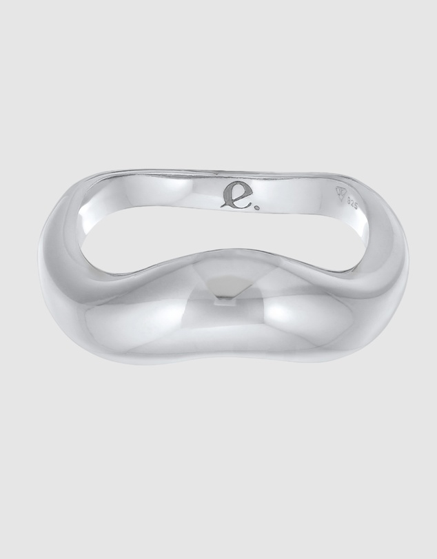 Elli Jewelry - Ring Wave Design 925 Sterling Silver