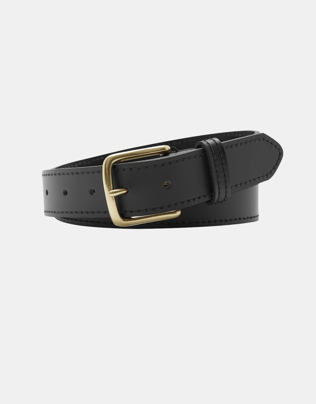 Buckle - Wyoming. Australian Made Buffalo Leather Belt. 35mm width.