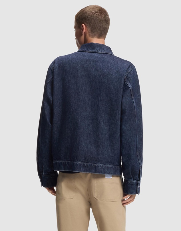 HUGO - Zip-Up Jacket in Denim With Chest Pocket