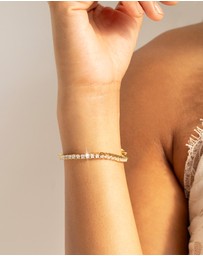 Mestige - Lola Tennis Bracelet - 18K Gold Plated