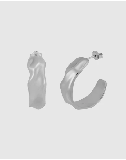 Skagen - Moderne Stak Silver Earring