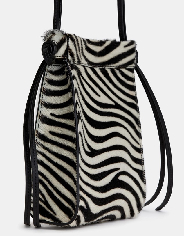 ARKET - Zebra-Print Leather Crossbody