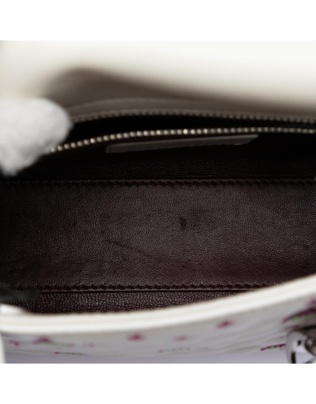 Pre-Loved by Azura Reborn - Pre-Loved Mini Embroidered Calfskin Lady Dior