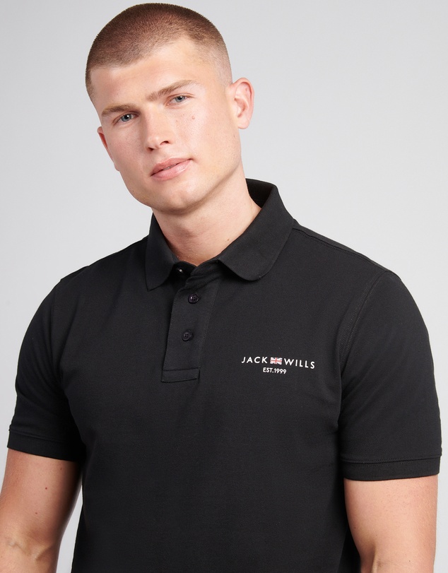 Jack Wills - Chest Union Flag Piqué Polo