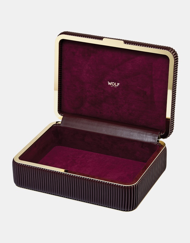Wolf - Wolf Bella Medium Jewellery Box Bordeaux