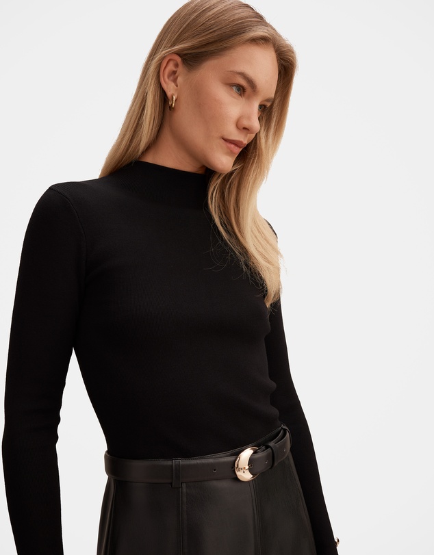 Forever New - Monique Vegan Leather A-Line Dress