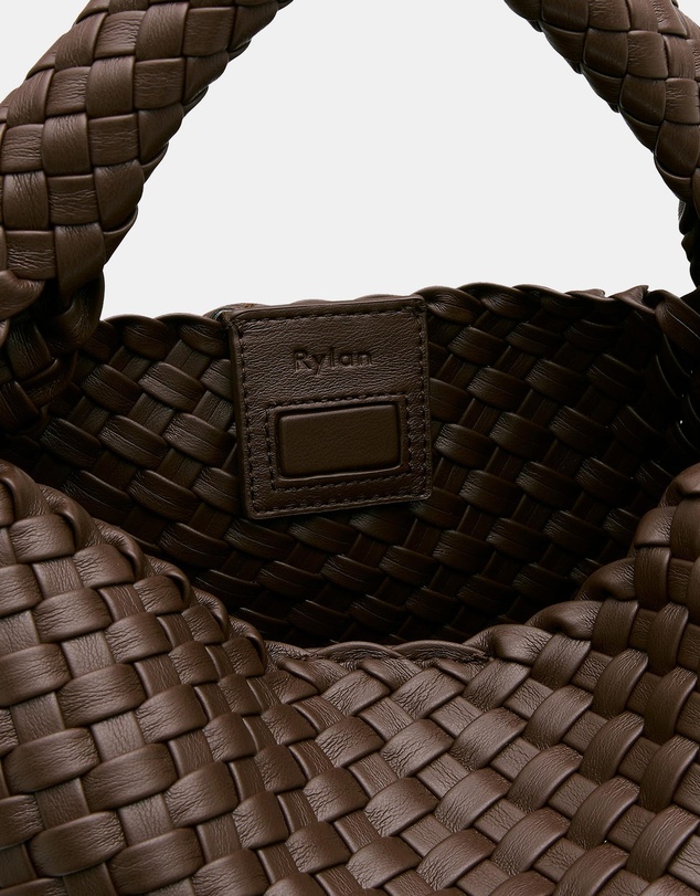 Rylan - Alt-Leather Woven Small Tote Bag
