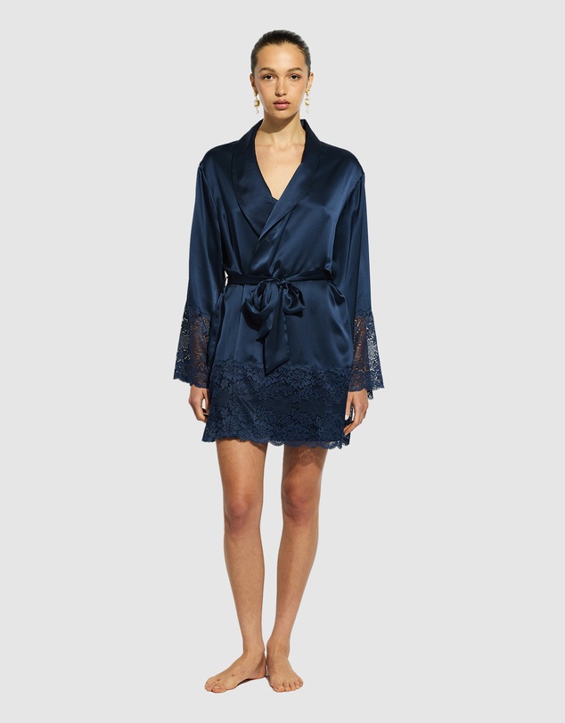 GINIA - Silk Lace Robe
