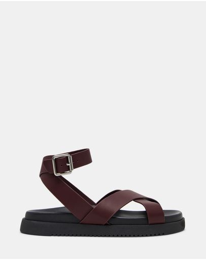 MYBESTIE CHERRY LACQUER LEATHER