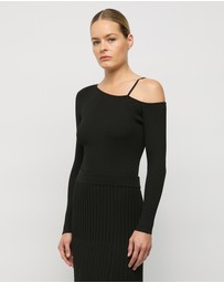 FRIEND of AUDREY - Vlada Asymmetric Knit Top