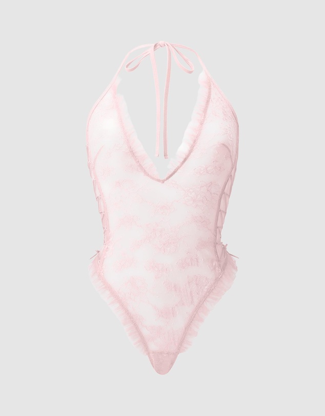 Ann Summers - Hidden Bloom Crotchless Bodysuit