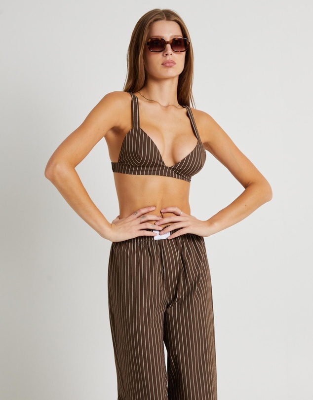 Subtitled - Poppy Stripe Bralette