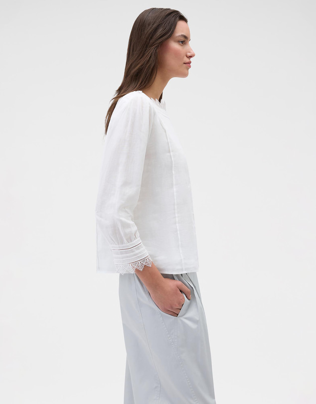 Oroton - Lace Trim Top