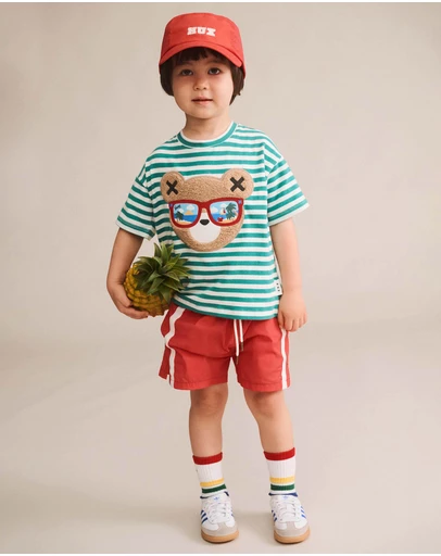 Huxbaby - Vacay Hux Slouchy Tee - Babies-Kids