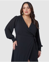 Pink Dusk by Curve Project - Hanky Panky Wrap Dress