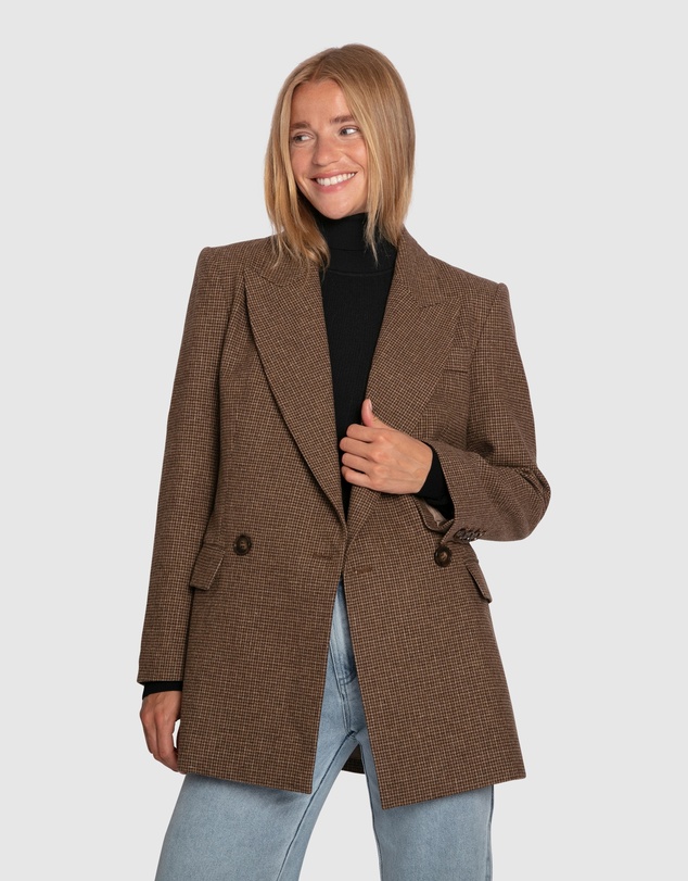 Belle & Bloom - Big Brother Talk Wool Blend Blazer
