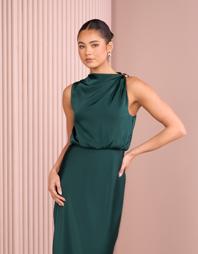 Azzurielle - Deedee Blouson Maxi Dress