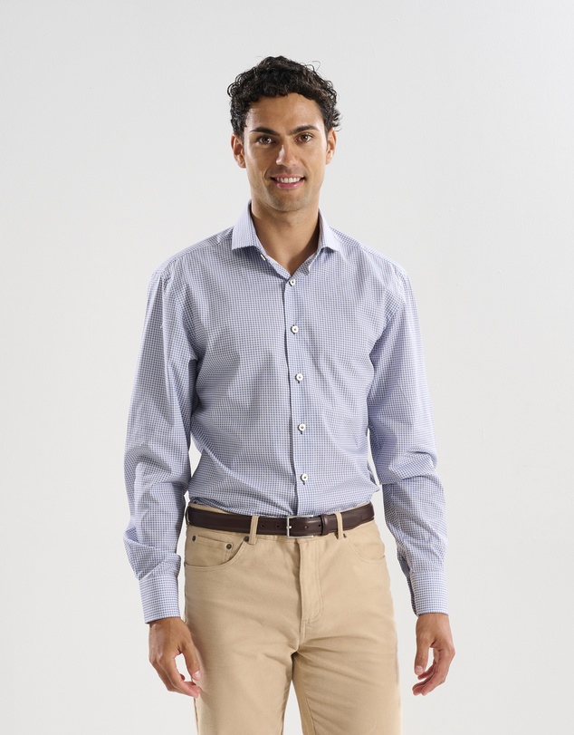 3 Wise Men - 3 Wise Men Sundown Blue Print Shirt