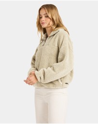 Billabong - Womens Groovin Half Zip Fleece Top