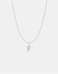 Ania Haie - Ania Haie Silver Letter F Initial Necklace