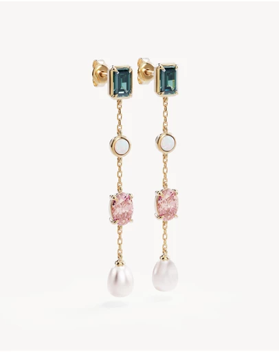 By Charlotte - You Are Infinite Drop Chain Earrings