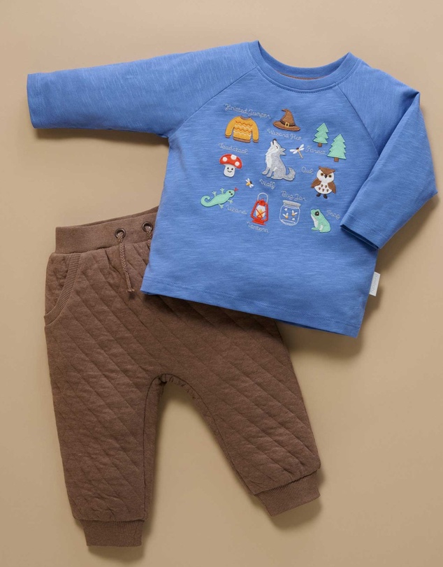 Purebaby - Quilted Track Pants -Kids-Babies
