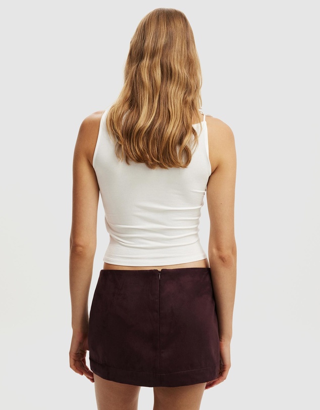 Cotton On - Suede Mini Skirt