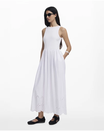 Desigual - Embroidered long dress