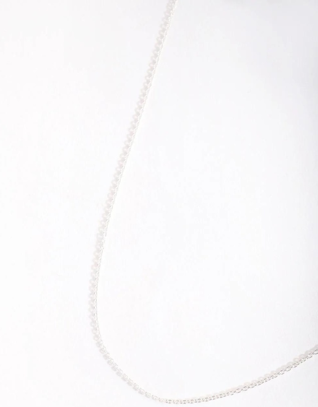 Lovisa - Sterling Silver 45cm Plain Chain Necklace