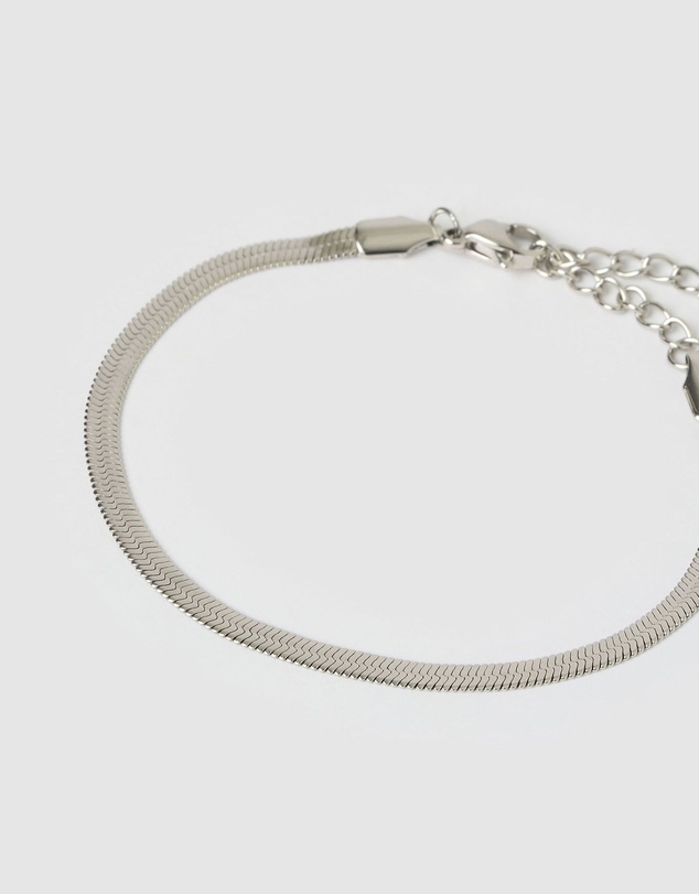 Arms Of Eve - Sylvia Silver Snake Chain Bracelet