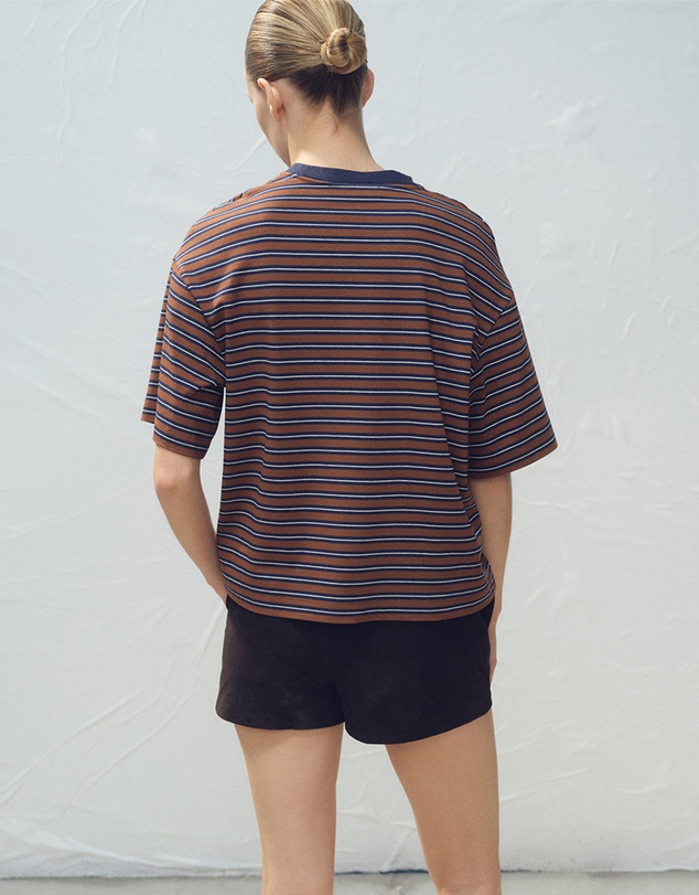 M.N.G - Striped Short-Sleeved T-Shirt