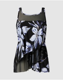 Miraclesuit Swimwear  - Fiore di Luna Mirage Loose Fit Slimming Underwired Tankini Top