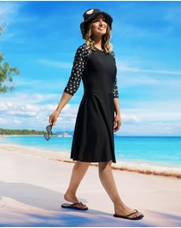 Modest Mermaid - Palm Breeze Swim Dress SPF50+
