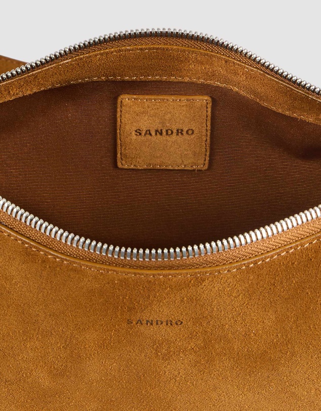 Sandro - Small Hobo Suede Messenger
