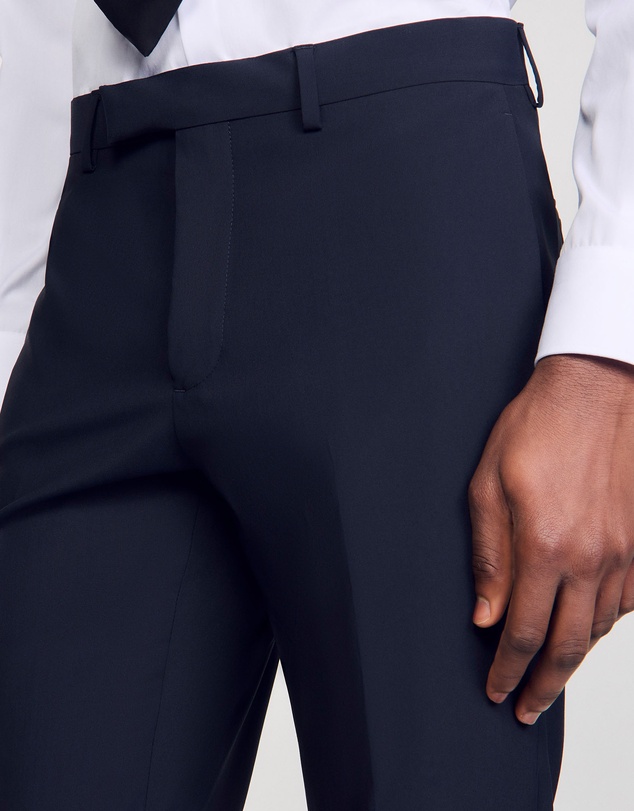 Sandro - Formal Destructure Wool Stretch Pants