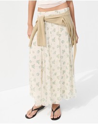 M.N.G - Godet Flower Skirt