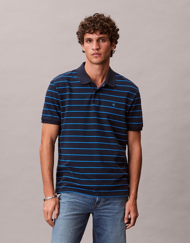 Calvin Klein Jeans - Striped Pique Classic Polo Shirt