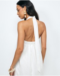 AERE - Dovie Linen Maxi Dress