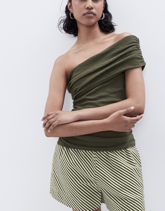 UNISON - Textured One Shoulder Top