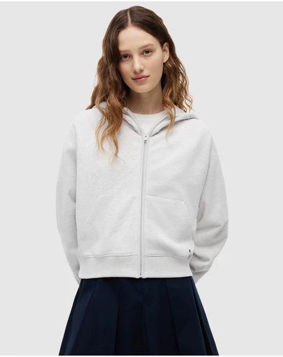 Tommy Jeans - Boxy S Flag Zip Thru Hoodie