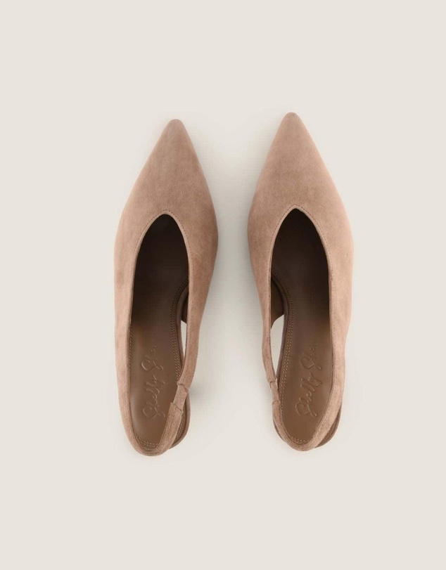 Shelly Shen - Evie High Heels Taupe Suede