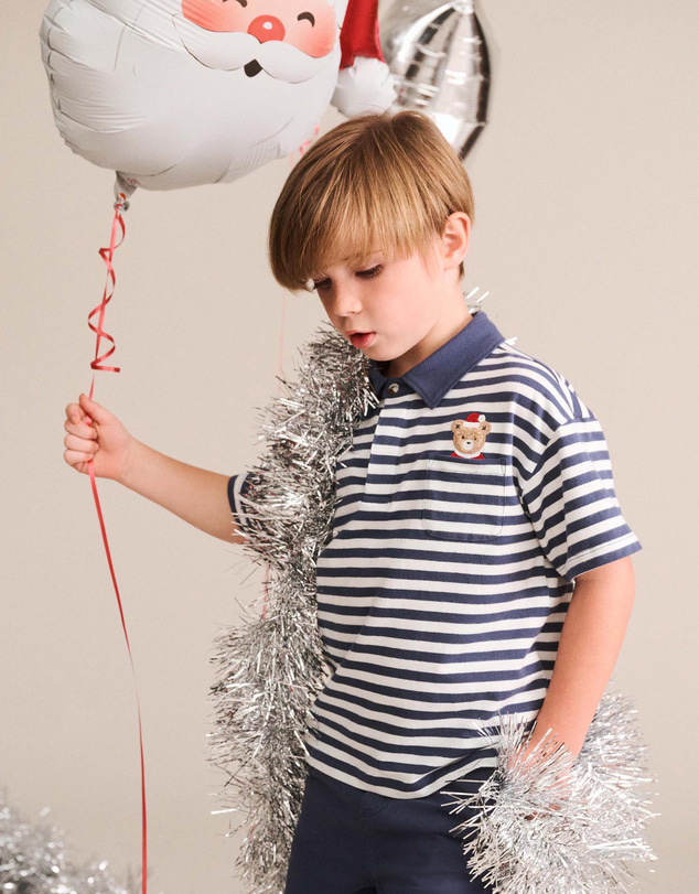Huxbaby - Stripe Father Huxmas Polo Christmas - Babies-Kids